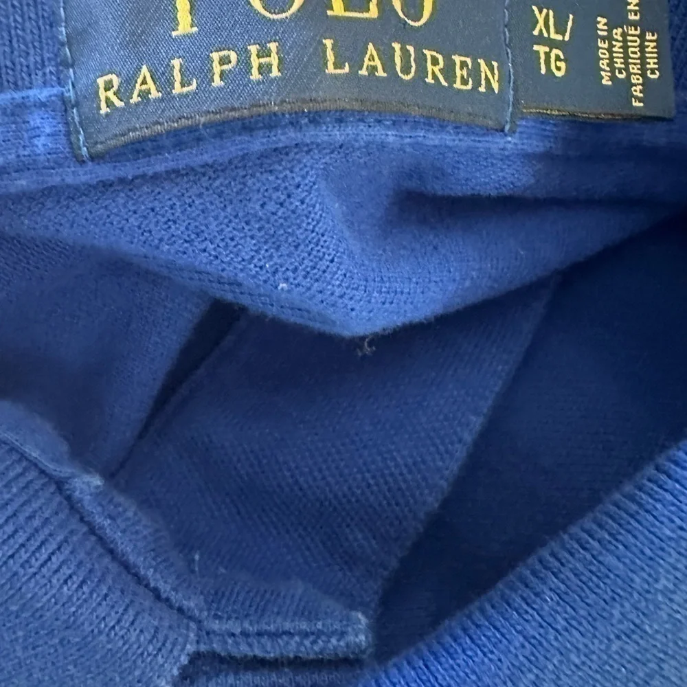 Polo Ralph Lauren Men's XL Blue Custom Fit Embroidered Short Sleeve Golf Polo
